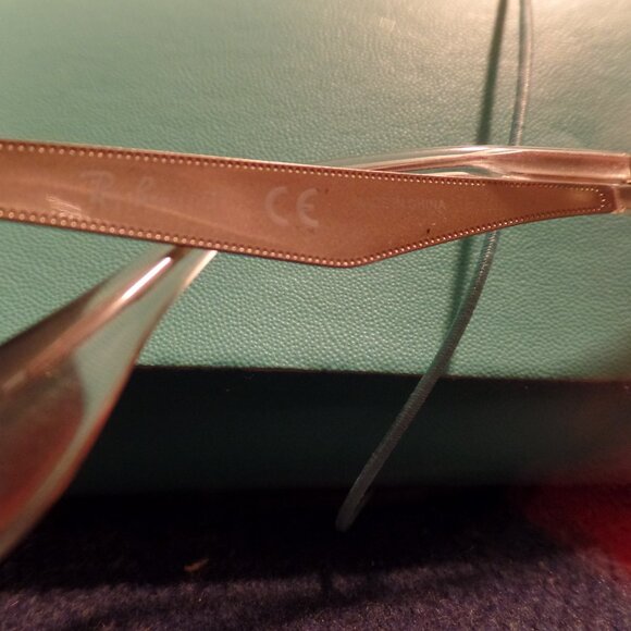 Ray Ban Clear Metal Frame NWOT w/Case - Picture 5 of 10